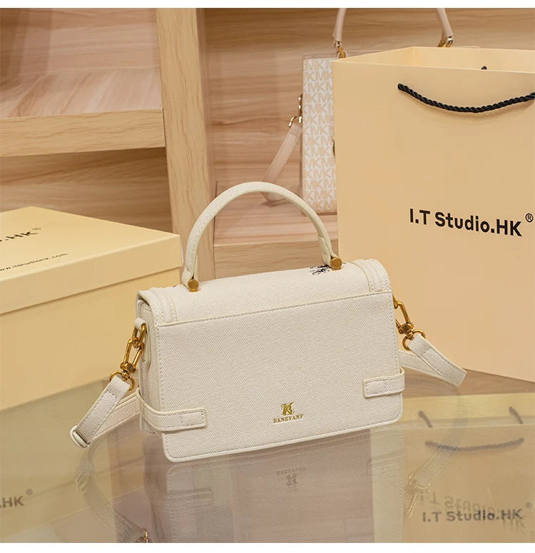 High-End Embroidered Square Crossbody Bag  IZER 