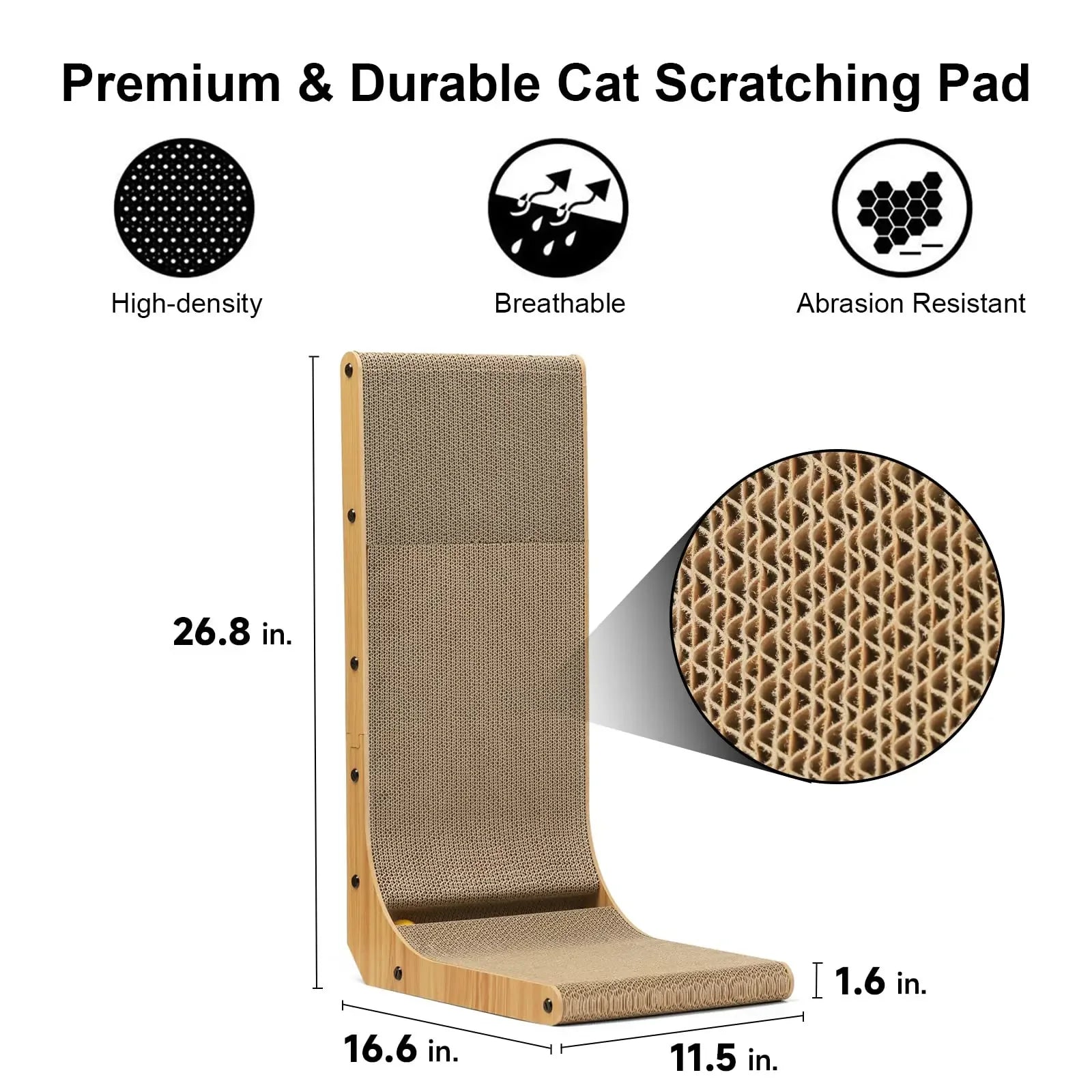 ScratchGuard L-Shaped Cat Scratching Board  IZER 