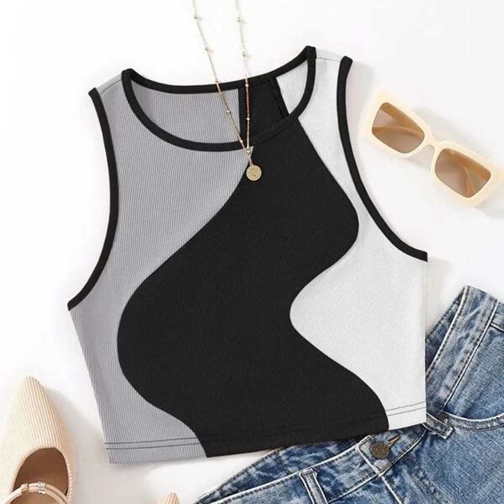 Retro Romance Ribbed Heartbeat Crop Tank  IZER 