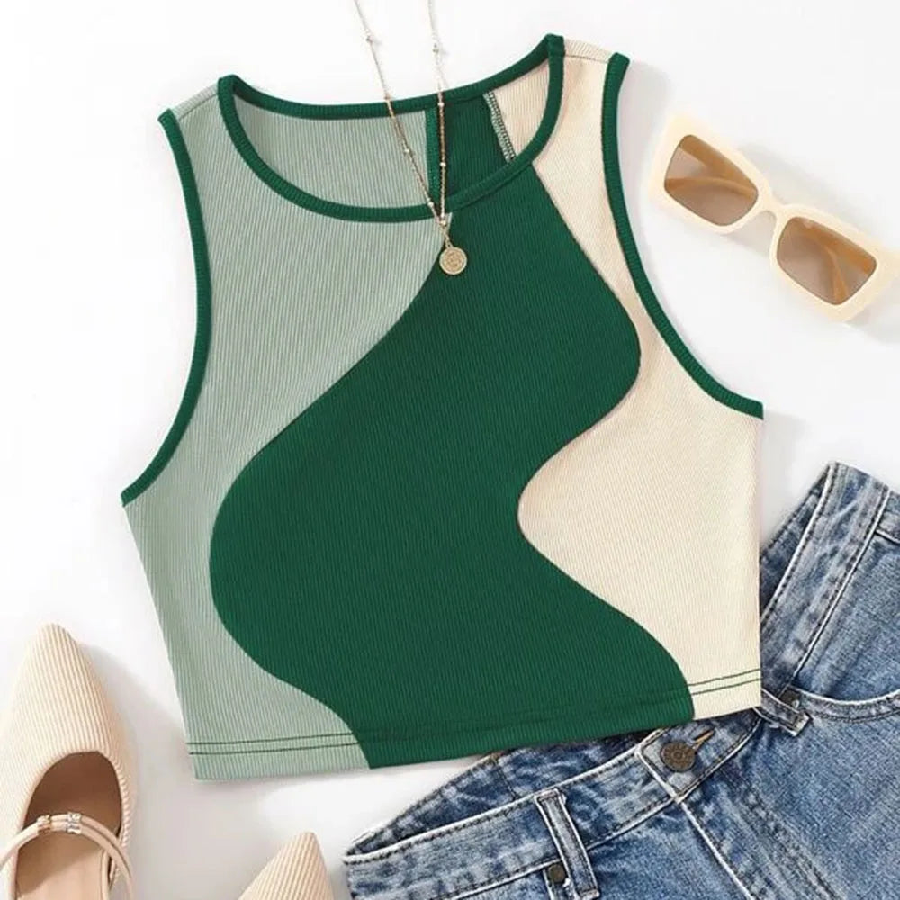 Retro Romance Ribbed Heartbeat Crop Tank  IZER 