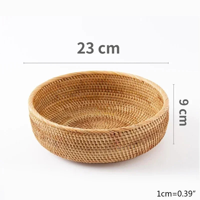 Rustic Rattan Harvest Basket  IZER 