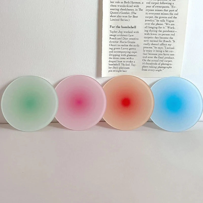 PrismGlow Acrylic Gradient Coasters  IZER 