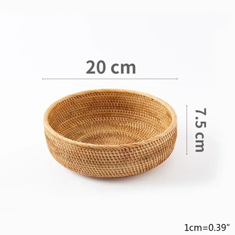 Rustic Rattan Harvest Basket  IZER 