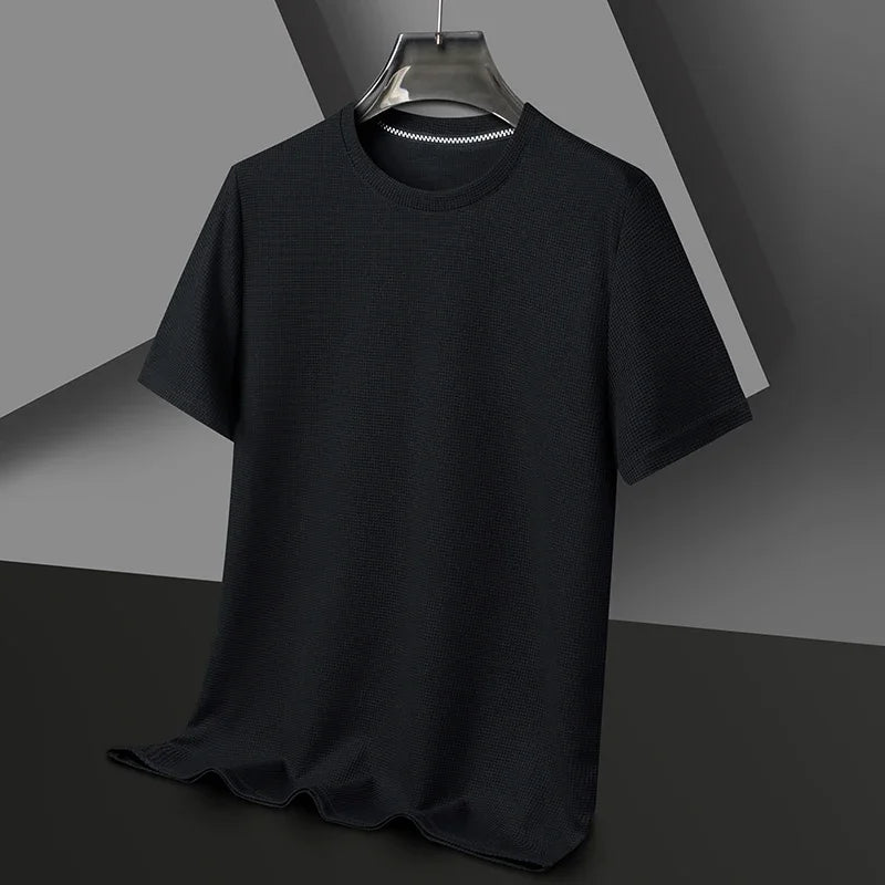 Summer Waffle Knit T-Shirt for Men  IZER 