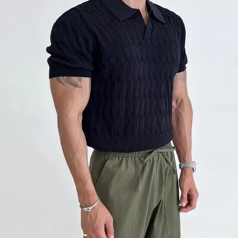 Urban Chic Jacquard Knit Polo  IZER 