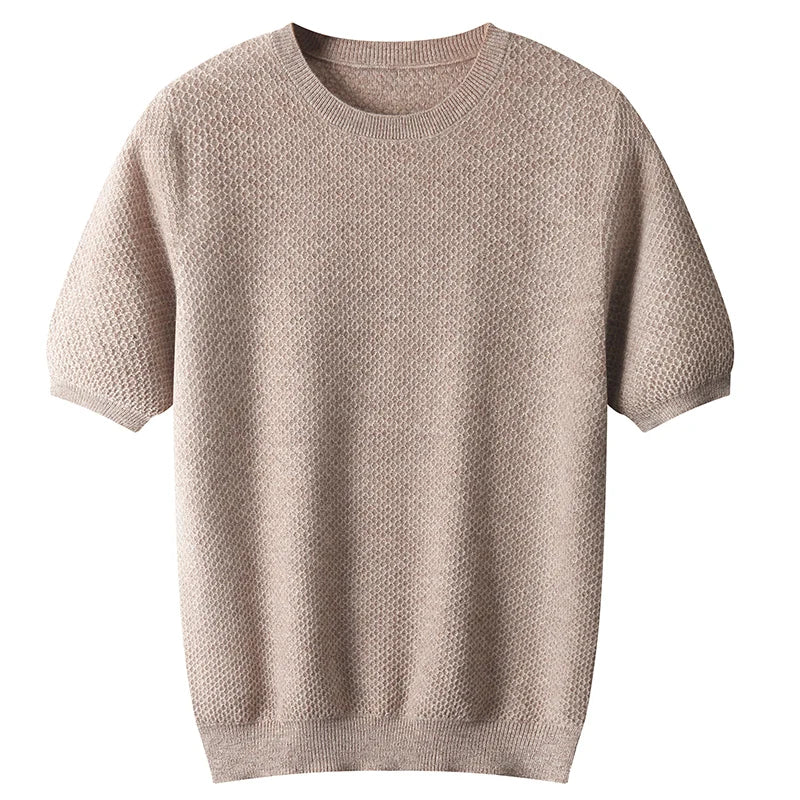 BreezeKnit T-Neck Wool Pullover  IZER 