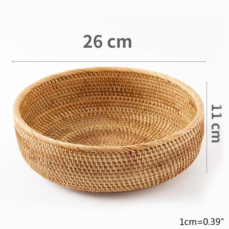 Rustic Rattan Harvest Basket  IZER 