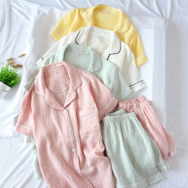 Summer Comfort: Cotton Multi-Color Pajamas Set  IZER 