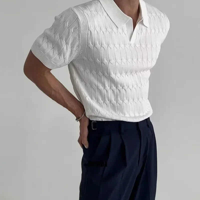 Urban Chic Jacquard Knit Polo  IZER 