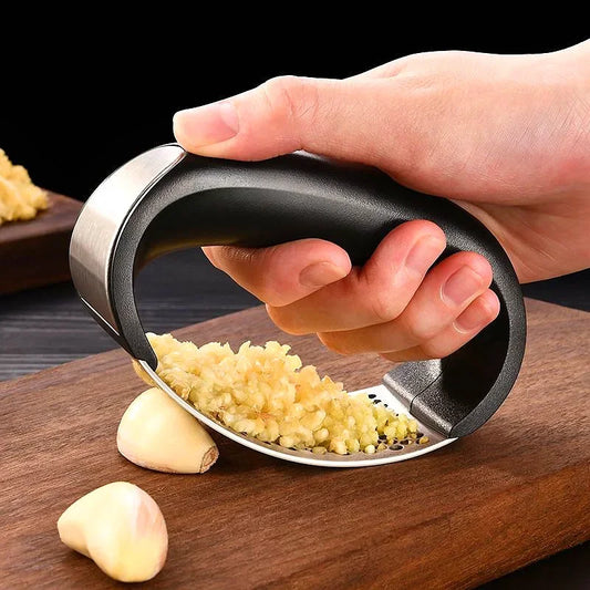 "GarlicGlide" Stainless Steel Garlic Press  IZER 