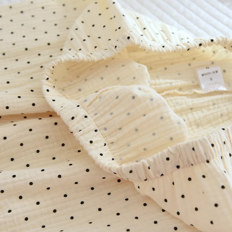 PolkaDream Summer Cotton Gauze Pajama Set  IZER 