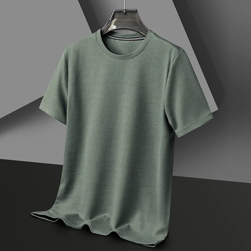 Summer Waffle Knit T-Shirt for Men  IZER 