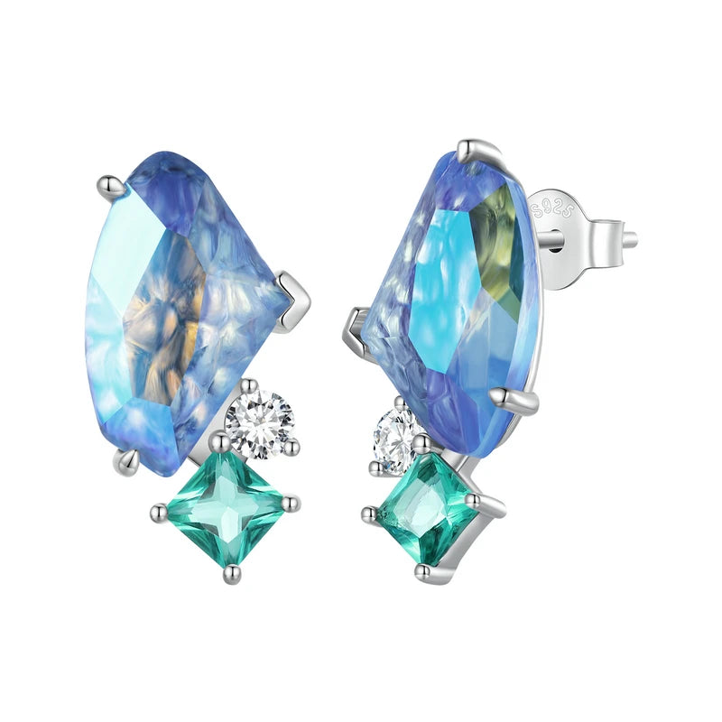 925 Sterling Silver Shell Earrings  IZER 