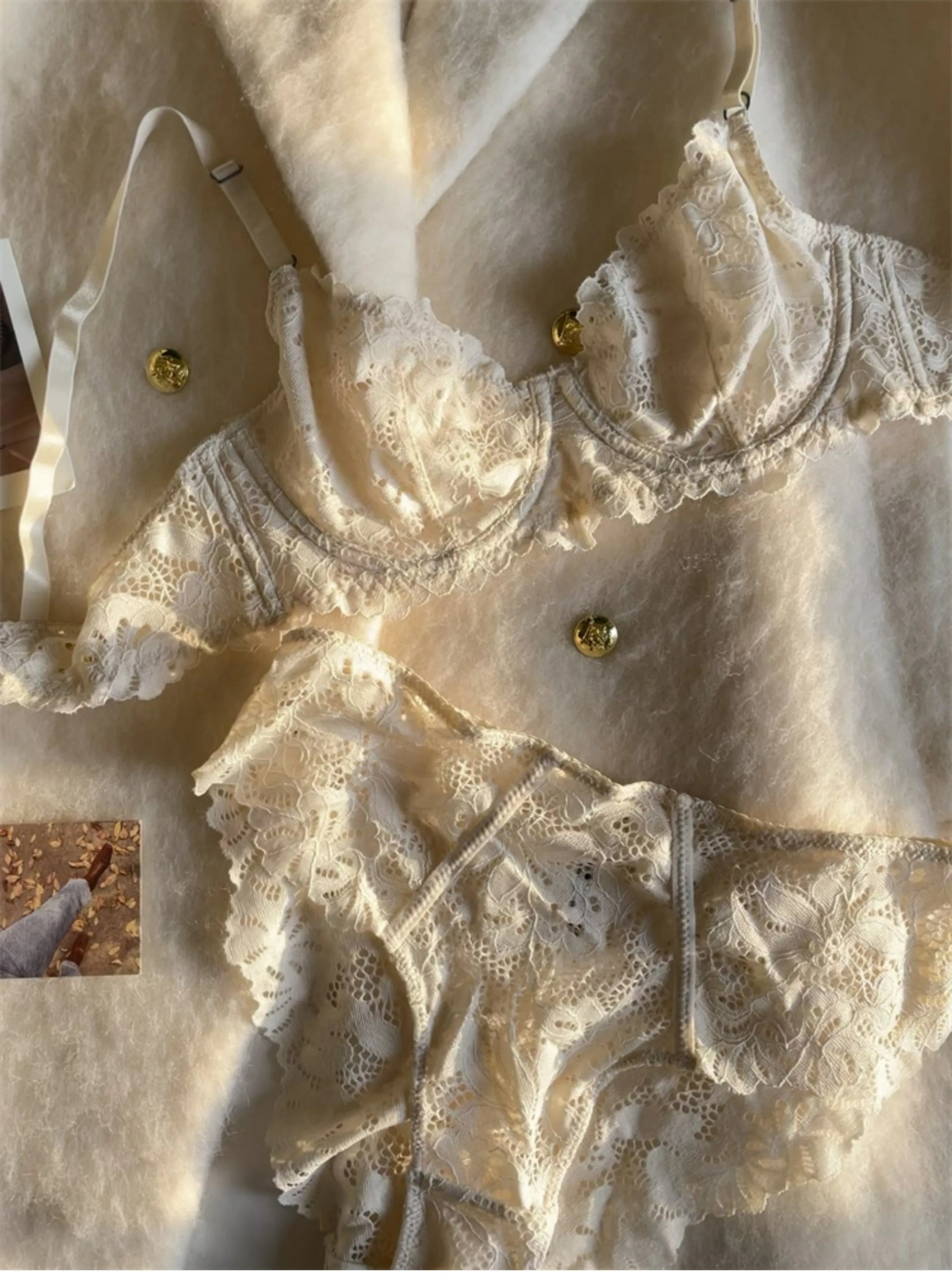 SultrySheen Lace Lingerie Set  IZER 