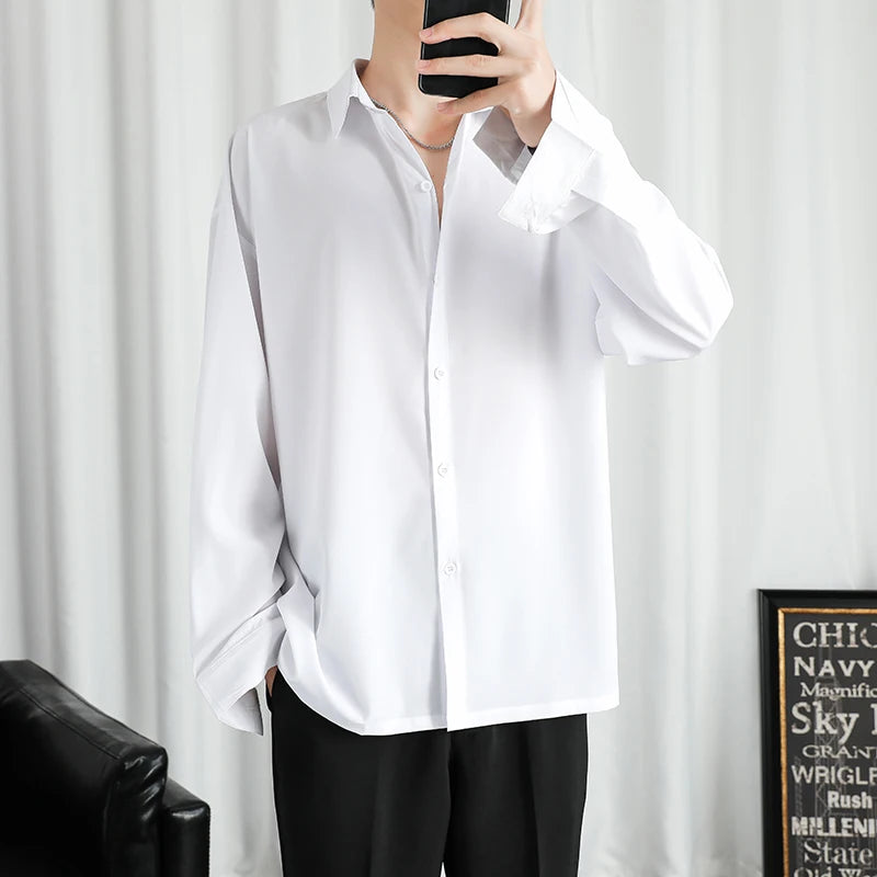 UrbanEase Solid Long-Sleeved Shirt  IZER 