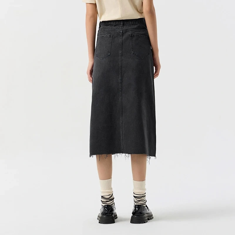 RetroEdge™️ High Tide Denim Skirt  IZER 