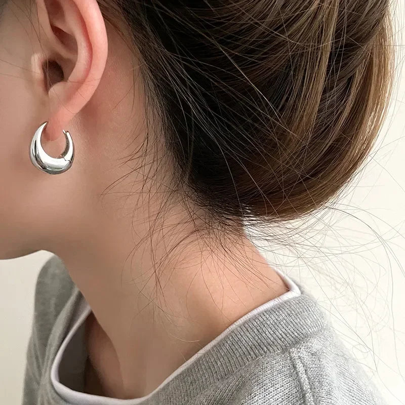 Timeless Elegance: Classic Small Hoop Earrings  IZER 